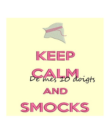 Keep Calm don't smoke - 10x18