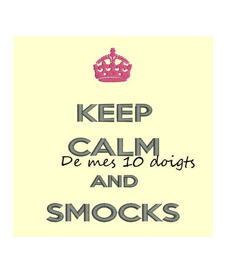 Keep Calm don't smoke - 10x18