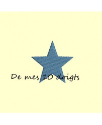 Etoile Angles pointus en appliqué - 12 tailles