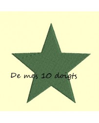 Etoile Angles pointus en appliqué - 12 tailles 2