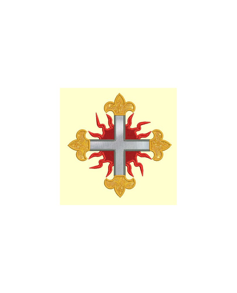 Croix de Mousquetaire appliqué - 6 tailles