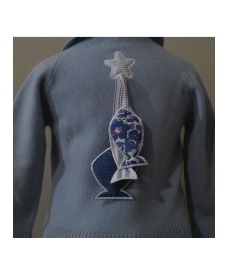 duo de porte clef poissons d'Avril - 10cm