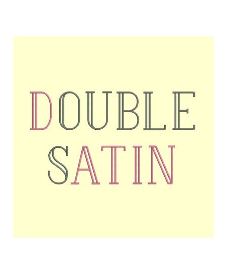 Alphabet double satin - 4 tailles
