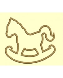 Cheval à bascule - Appliqués