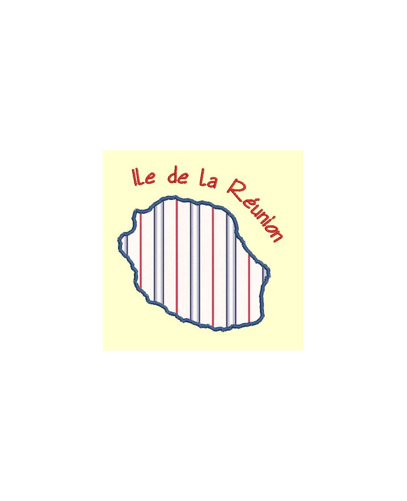 Carte de l'île de Noirmoutier en appliqué - 4 tailles