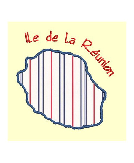 Carte de l'île de Noirmoutier en appliqué - 4 tailles