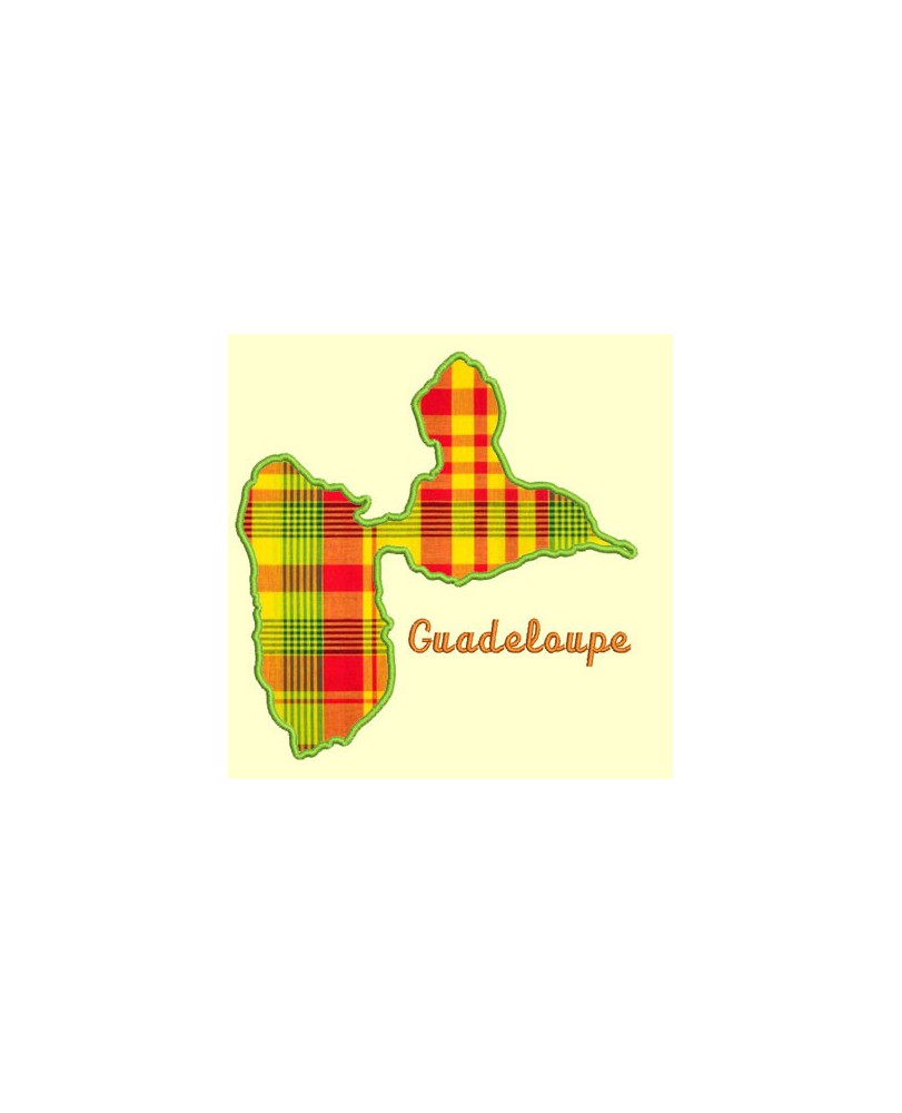 Carte de l'île de La Réunion en appliqué - 4 tailles