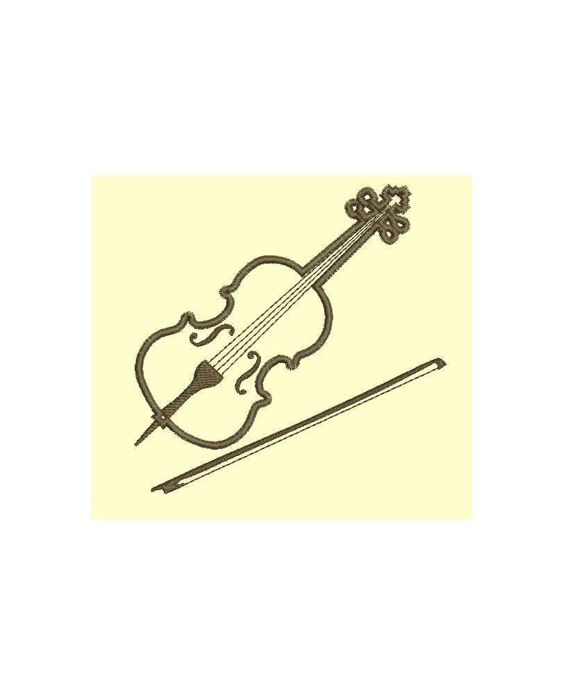 Violoncelle appliqué - Appliqués
