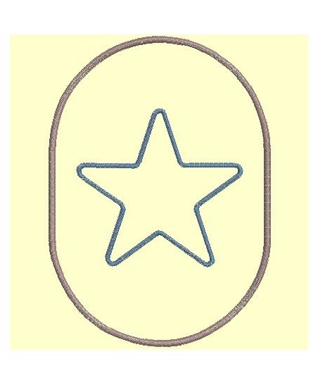 Lot de formes simples (coudières, étoiles, coeur) grande taille - Appliqués