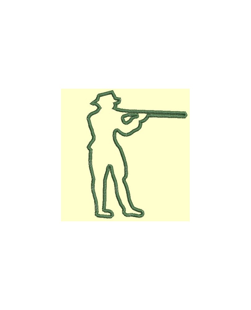 Chasseur en appliqué - Appliqués
