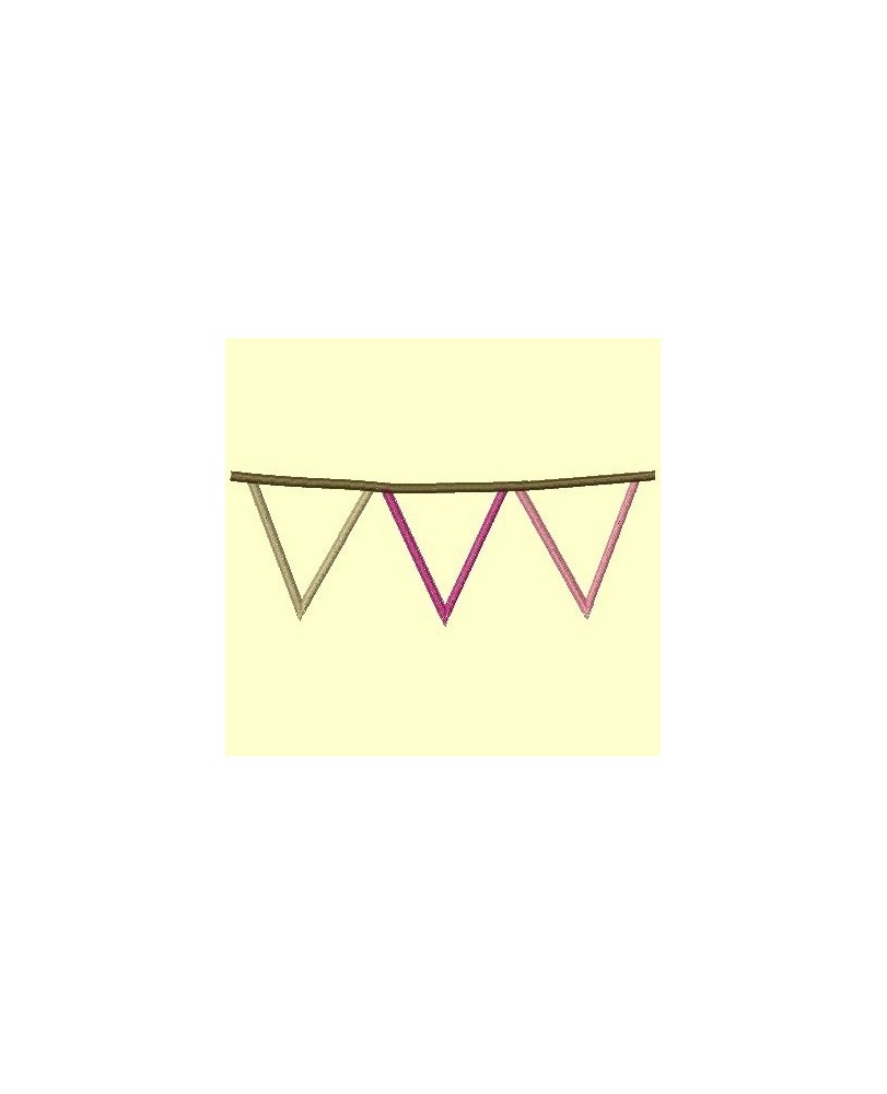 Guirlande de fanions en appliqué - Appliqués
