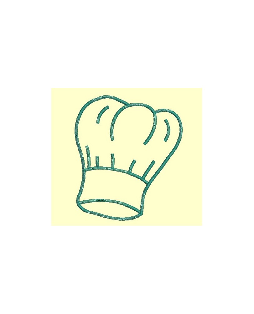 Toque de cuisinier en appliqué - Appliqués