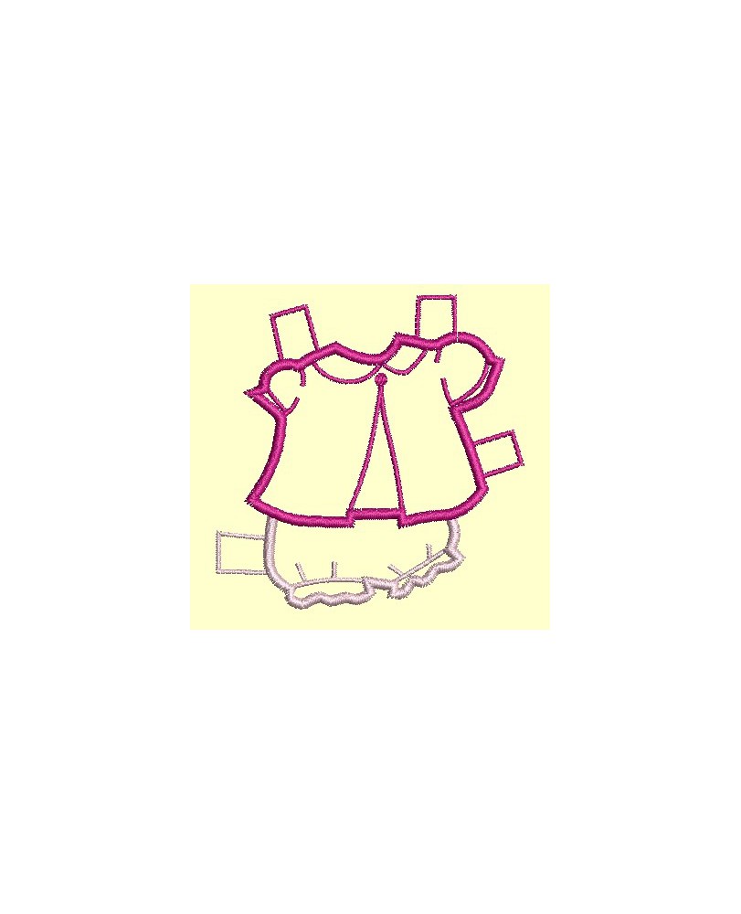Ensemble bloomer en appliqué - Appliqués