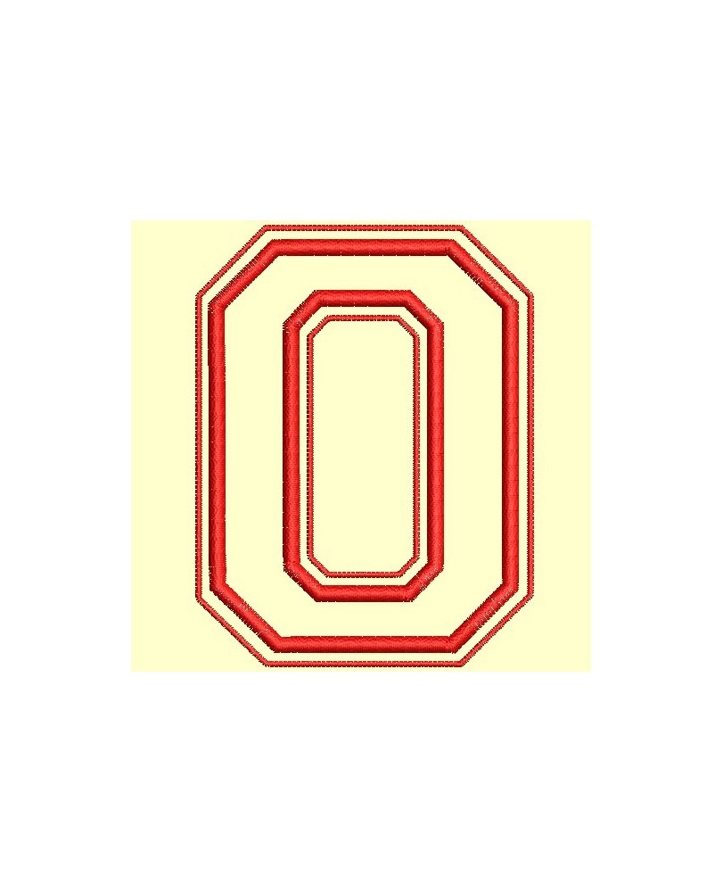 Chiffres Campus en appliqué de 0 à 9 pour cadre 10x10 cm - Accueil