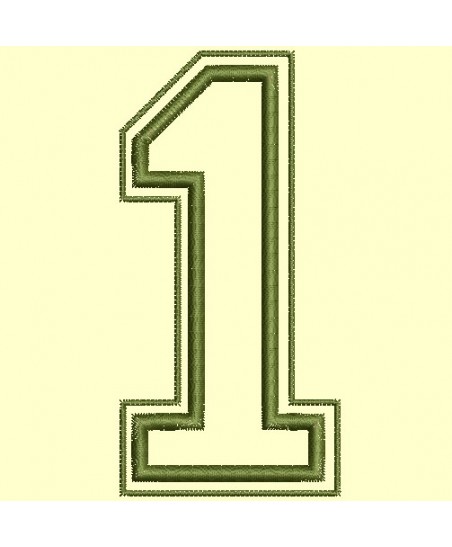 Chiffres Campus en appliqué de 0 à 9 pour cadre 10x10 cm - Accueil