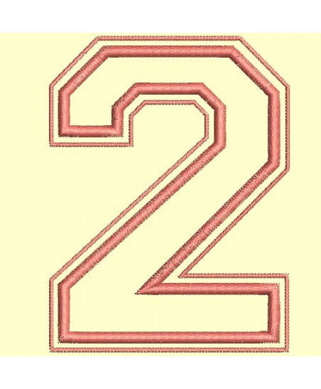 Chiffres Campus en appliqué de 0 à 9 pour cadre 10x10 cm - Accueil