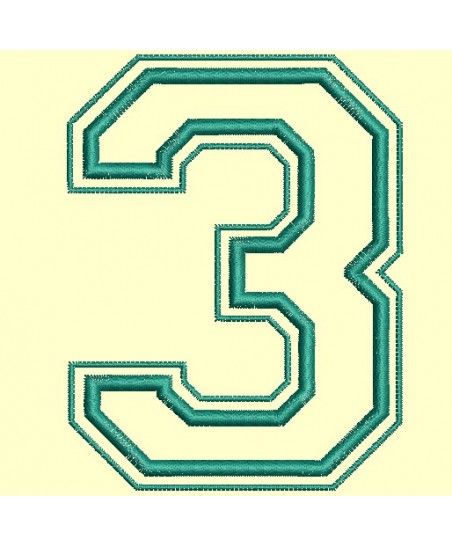 Chiffres Campus en appliqué de 0 à 9 pour cadre 10x10 cm - Accueil