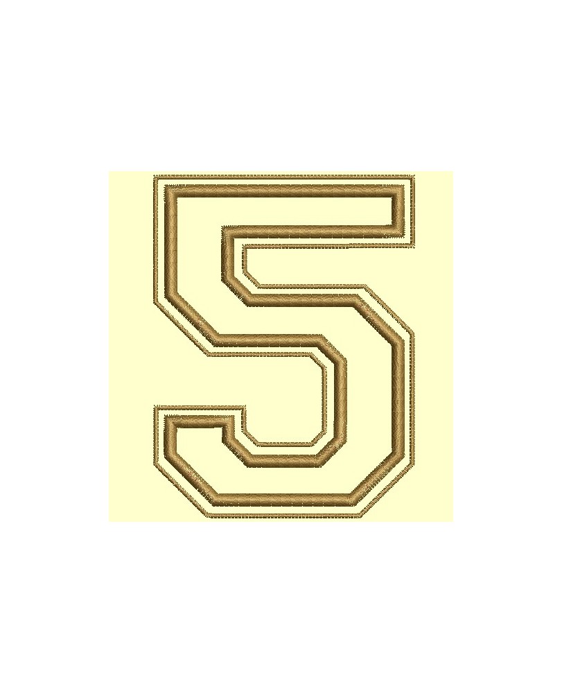 Chiffres Campus en appliqué de 0 à 9 pour cadre 10x10 cm - Accueil