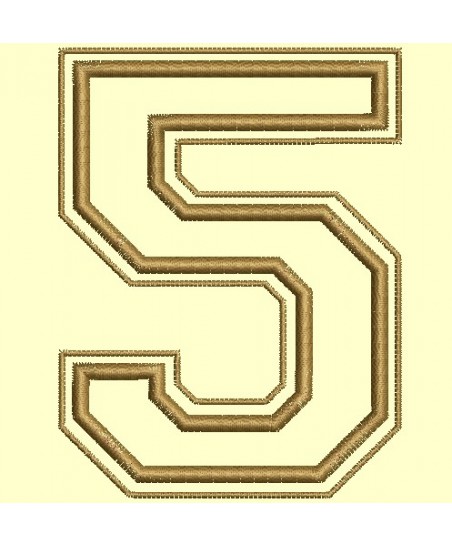 Chiffres Campus en appliqué de 0 à 9 pour cadre 10x10 cm - Accueil