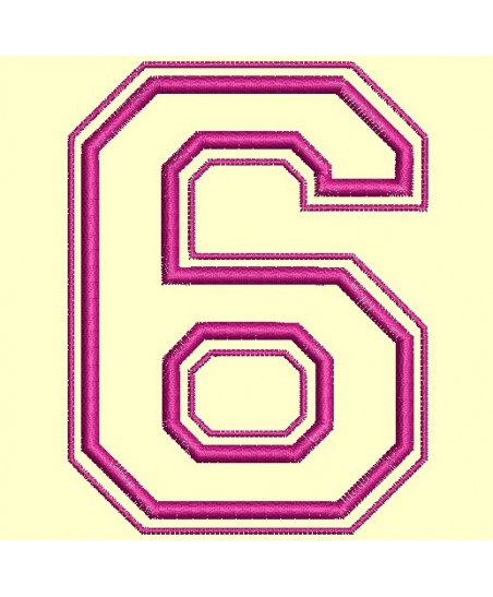 Chiffres Campus en appliqué de 0 à 9 pour cadre 10x10 cm - Accueil