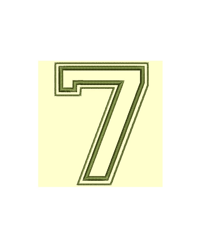 Chiffres Campus en appliqué de 0 à 9 pour cadre 10x10 cm - Accueil