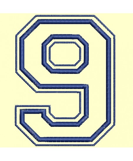 Chiffres Campus en appliqué de 0 à 9 pour cadre 10x10 cm - Accueil