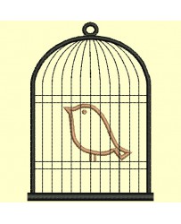 Cage à oiseaux Petite Taille en appliqué - Appliqués