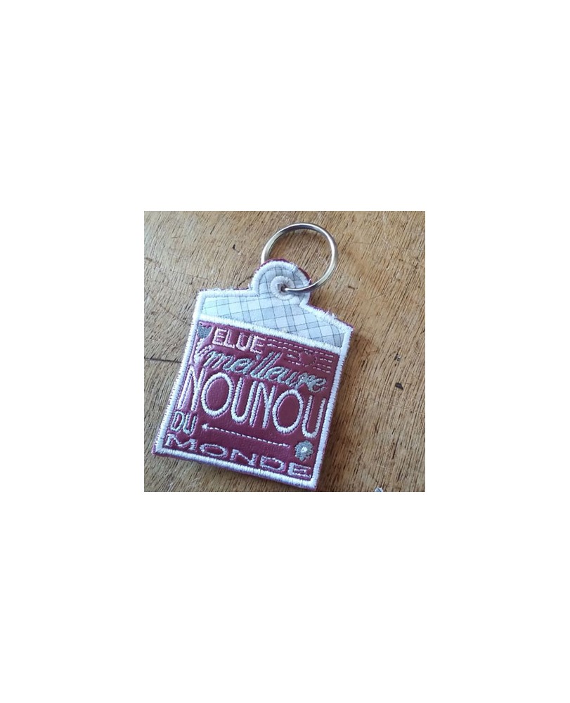 porte clefs Meilleure nounou en tout dans le cadre