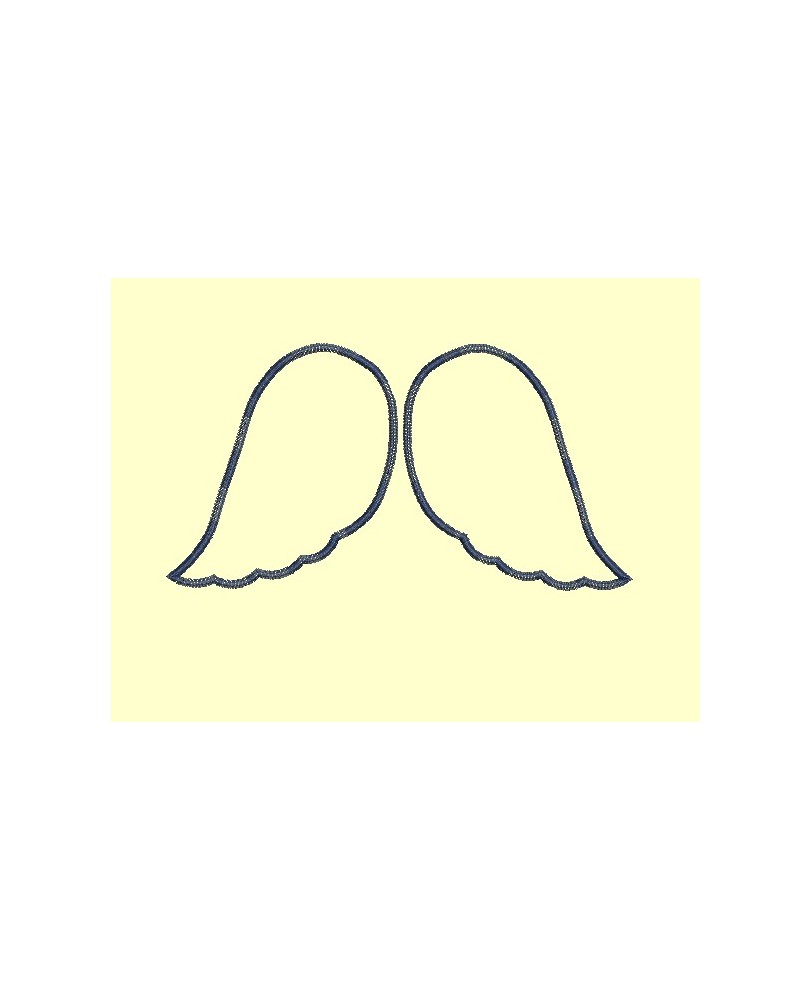 Ailes d'ange - 6 formats - Appliqués