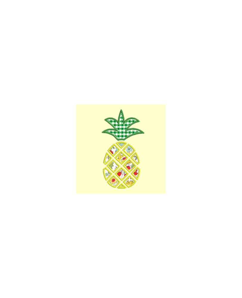 Ananas en appliqué - 4 tailles