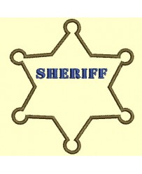 Etoile de Sheriff en appliqué - Appliqués