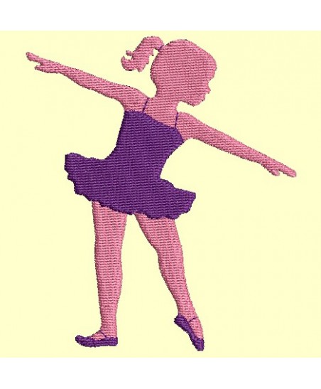Série de petite danseuse en tutu - 3 fichiers - - Ombres chinoises