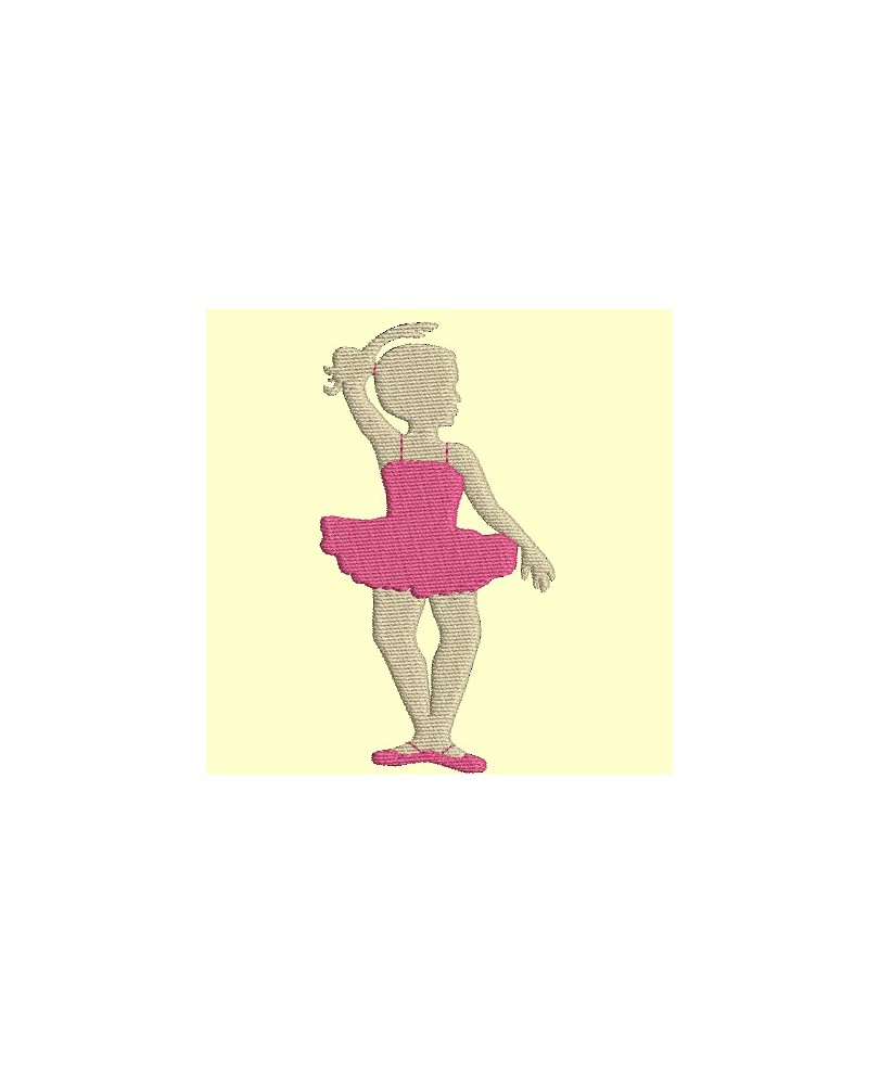 Série de petite danseuse en tutu - 3 fichiers - - Ombres chinoises