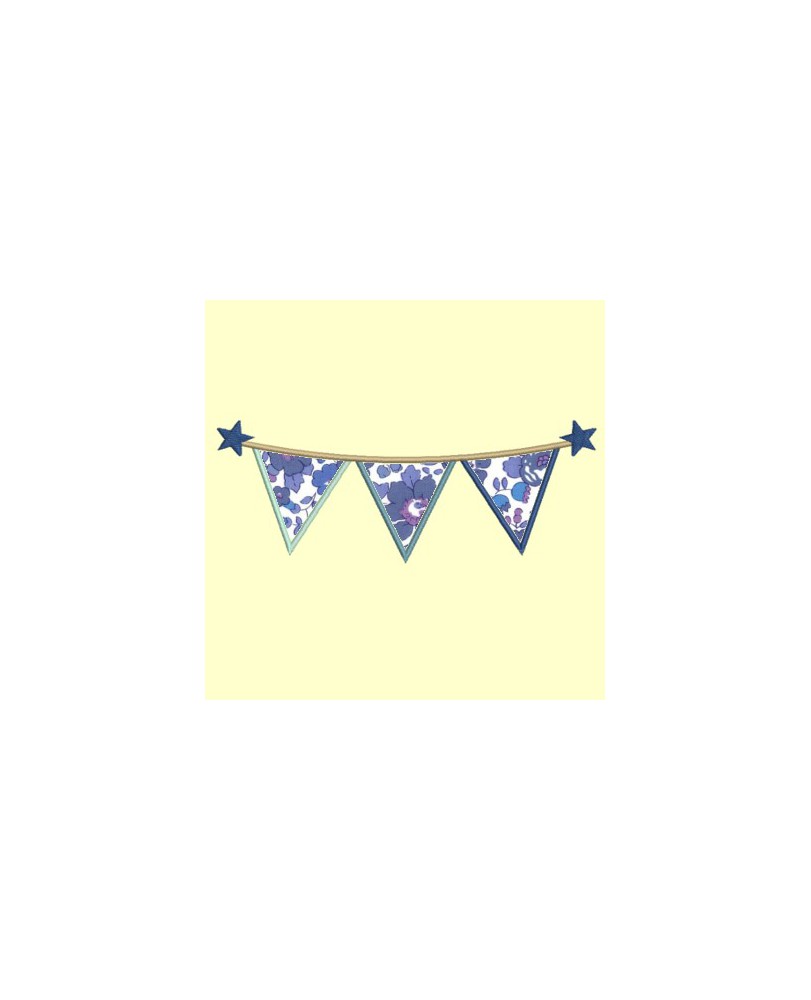Guirlande de fanions en appliqué
