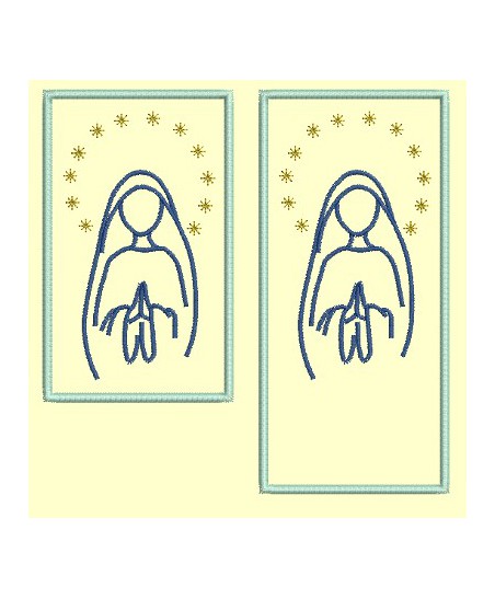 Signet Vierge Marie en tout dans le cadre