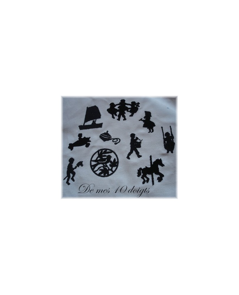 Lot Minis ombres chinoises - 10 motifs - Ombres chinoises