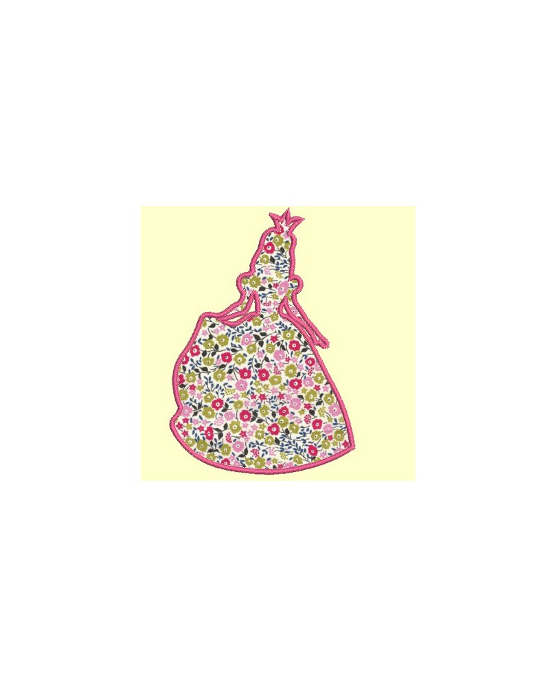 Princesse en appliqué - 4 tailles