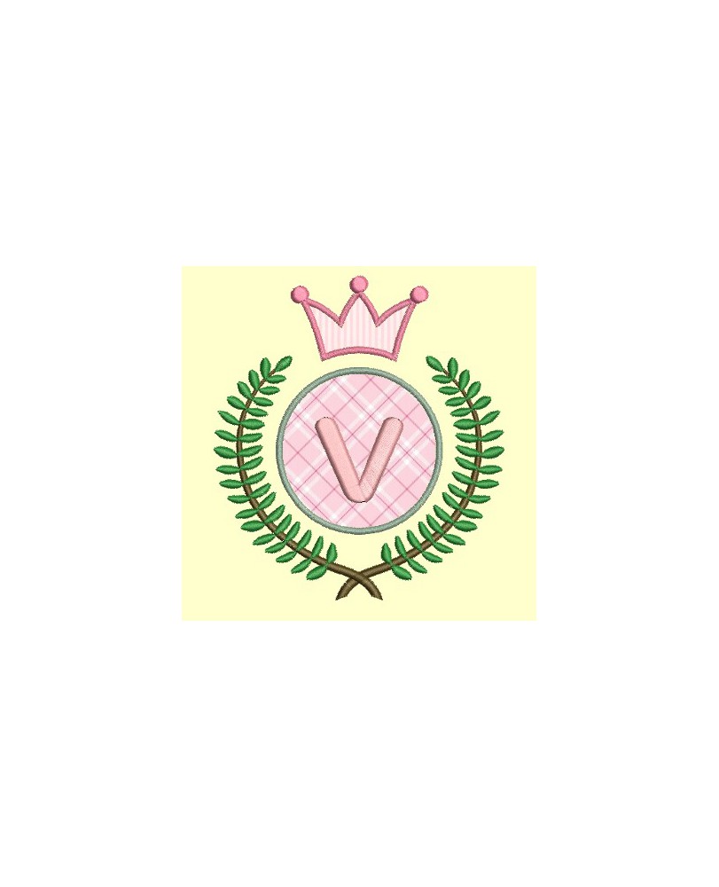 cadre laurier et couronne 3 pointes - 4 tailles