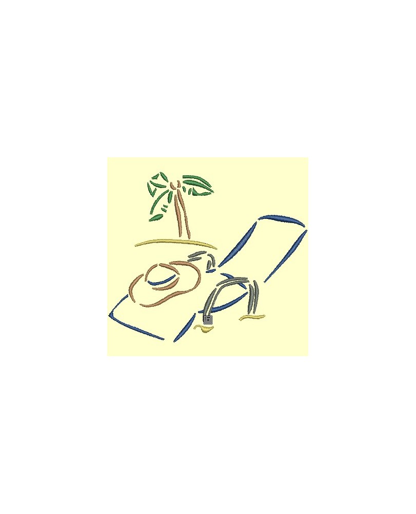 Chaise longue et cocotier - Accueil