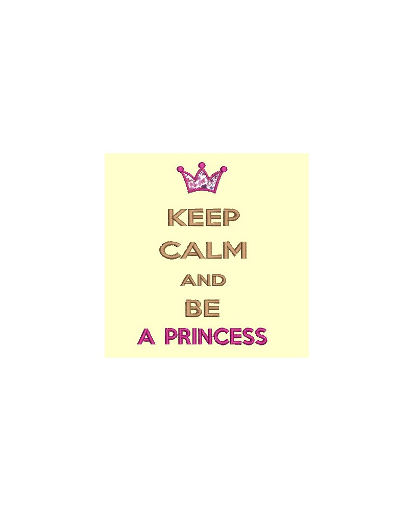 Keep Calm ans be a princess - 13x18