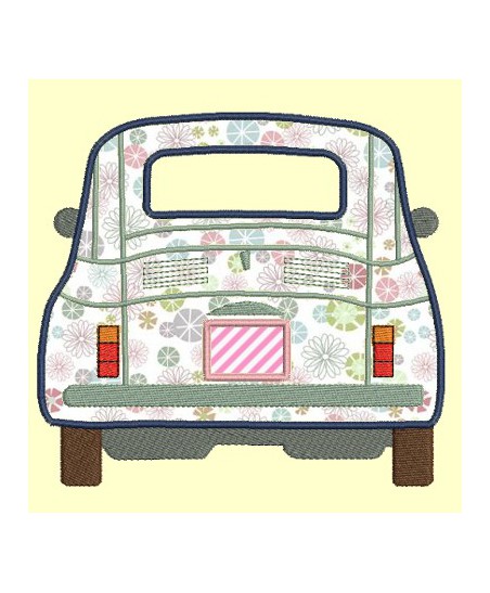 Fiat500 avant et arrière - 4 tailles