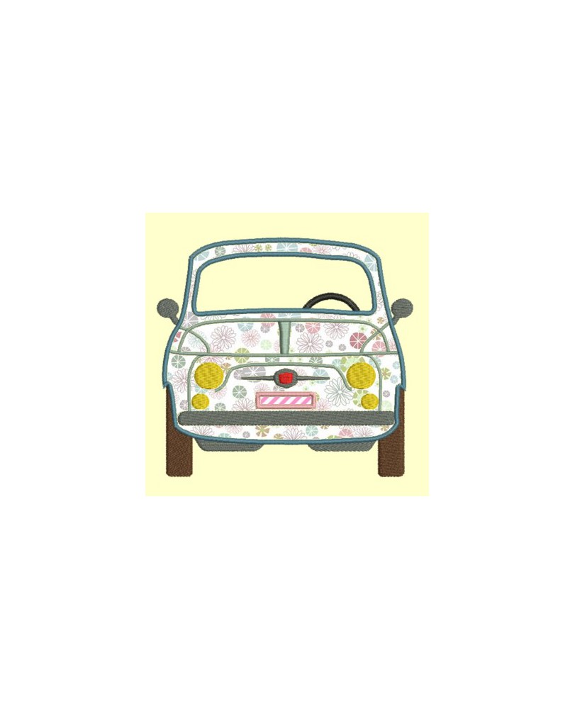 Fiat500 avant et arrière - 4 tailles