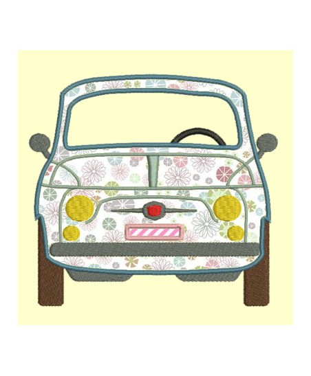 Fiat500 avant et arrière - 4 tailles