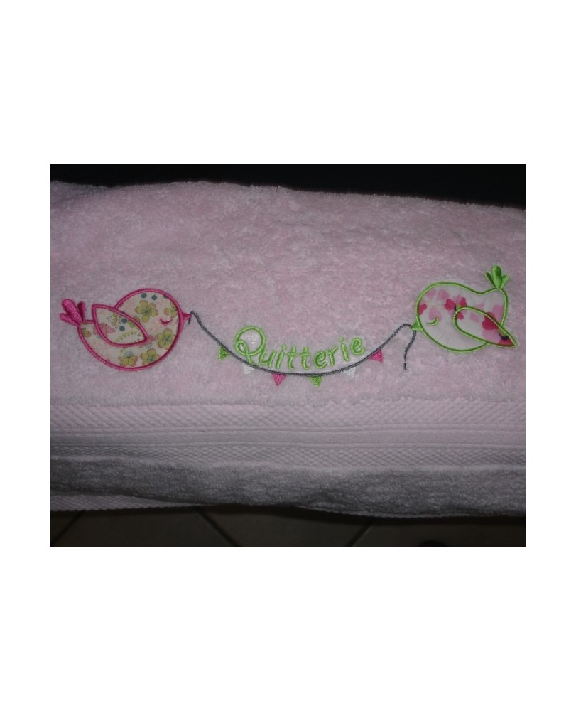 Pioupious en appliqué et leur guirlande de fanions - Appliqués