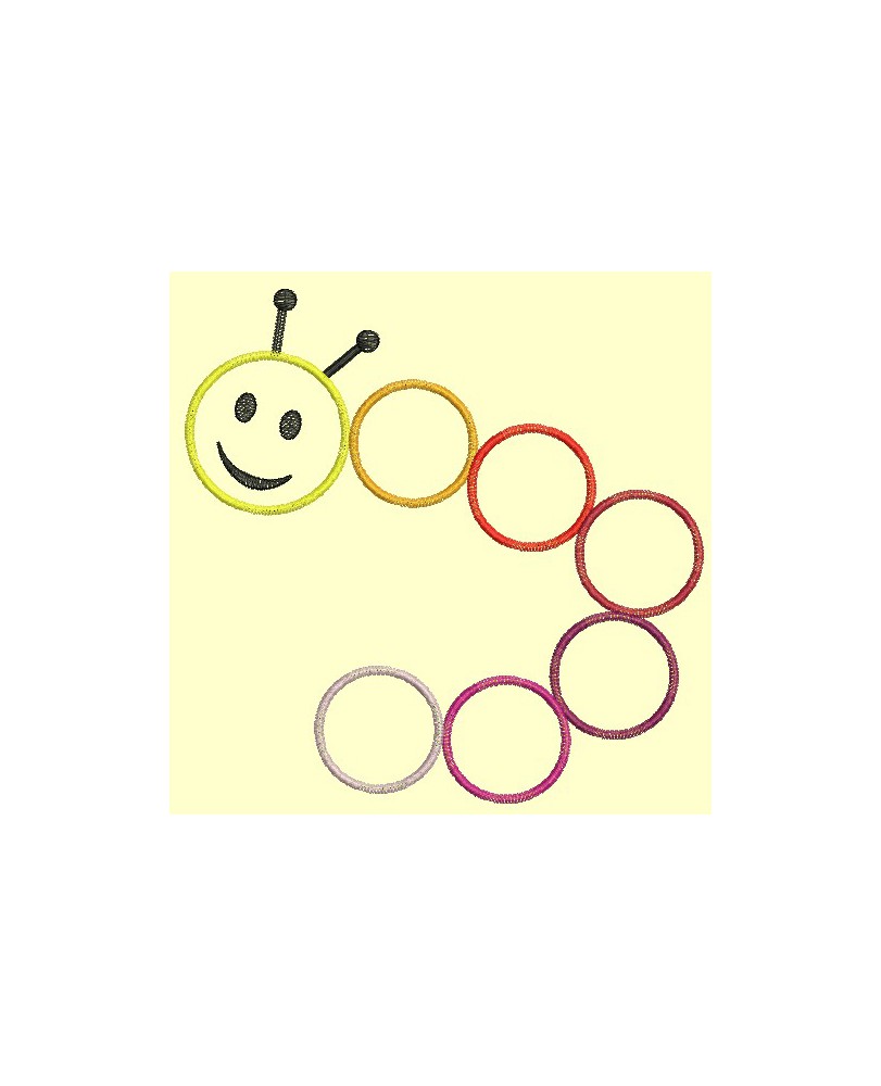 Chenille en appliqué - Appliqués