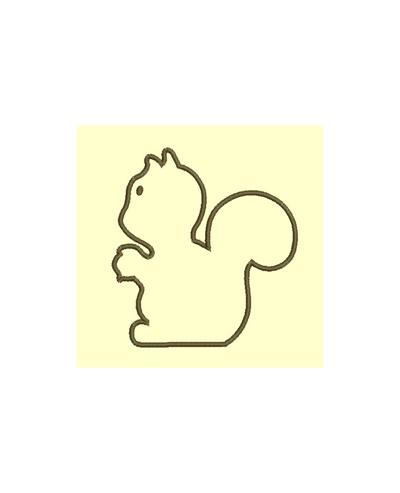 Ecureuil en appliqué - Appliqués