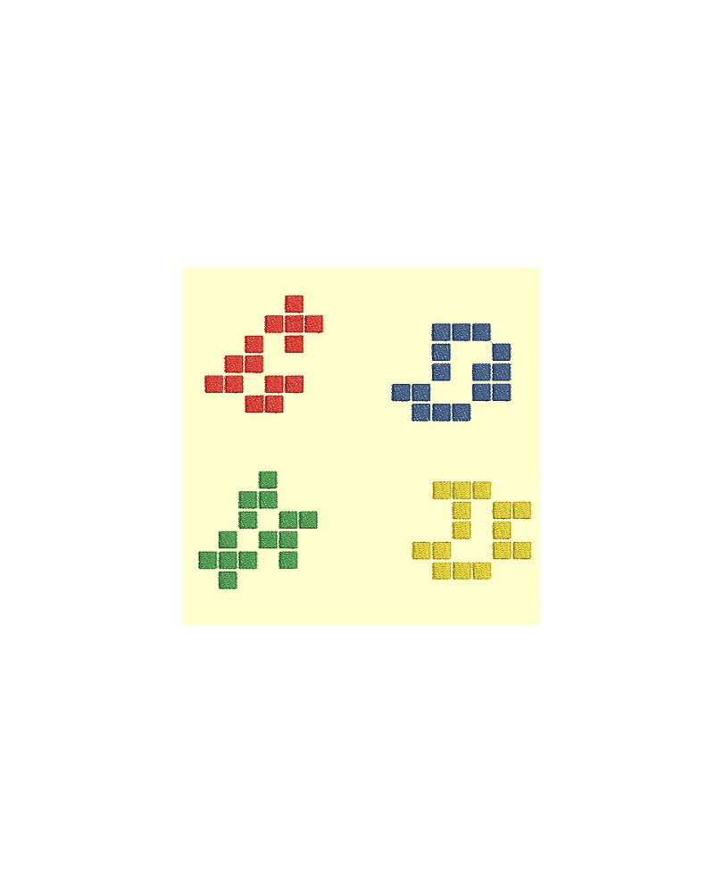 Blokus silhouette et appliqué