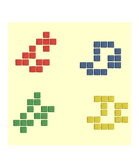 Blokus silhouette et appliqué