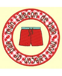 macaron Rond caleçon de bain  - 3 tailles