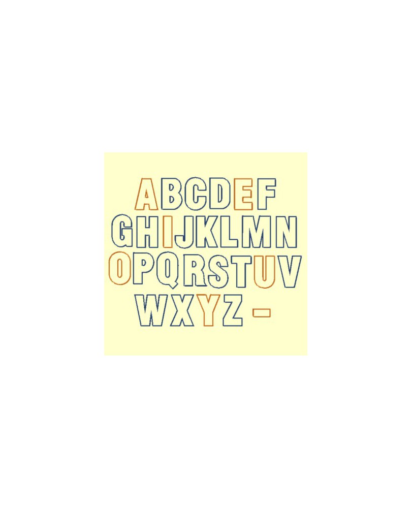 Alphabet Appliqué 10cm